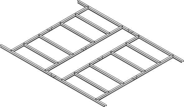 Fundament verzinkt zuGerätehaus m.Satteldach238 x 301 x 214 cmBeschaffungsartikel
