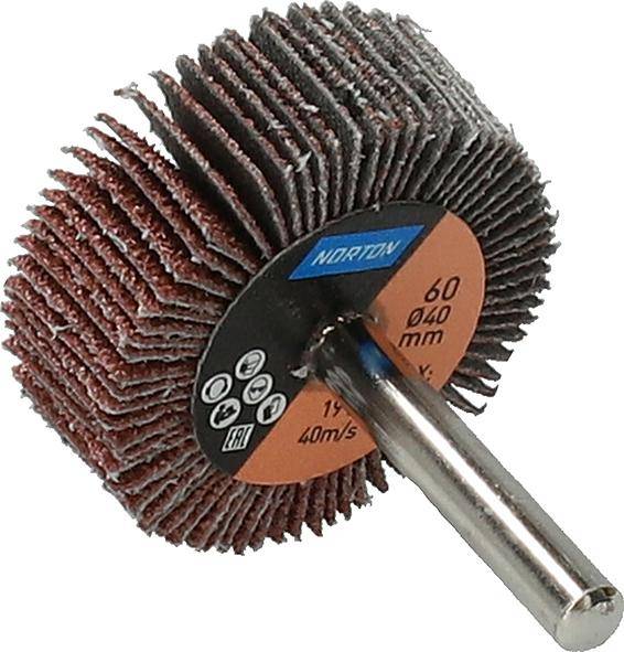 Fächerschleifer m.Schaft R207Plus 40x15x6 P60