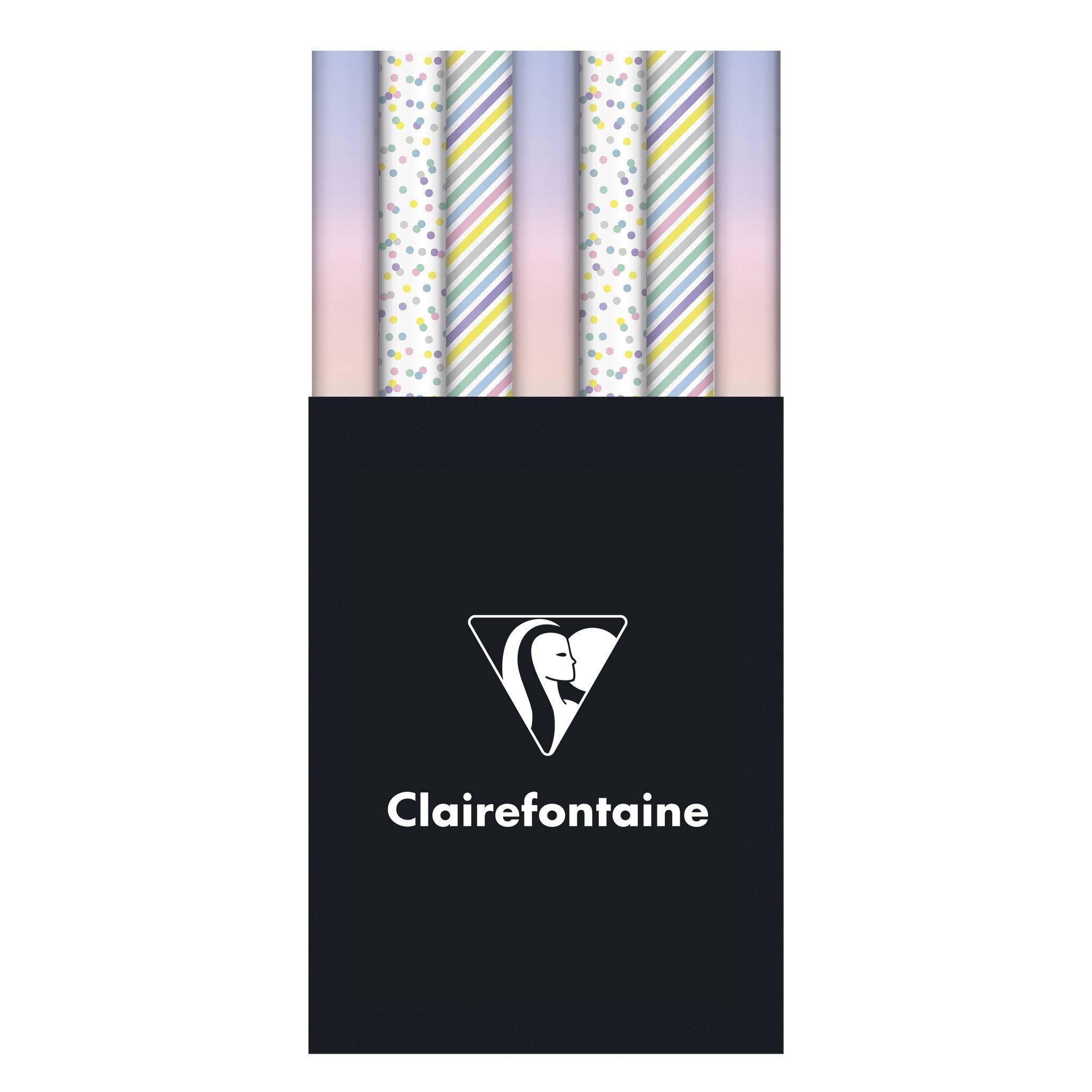 Clairefontaine 30x Geschenkpapierrollen Alliance 57g 10x0,70m 211934C
