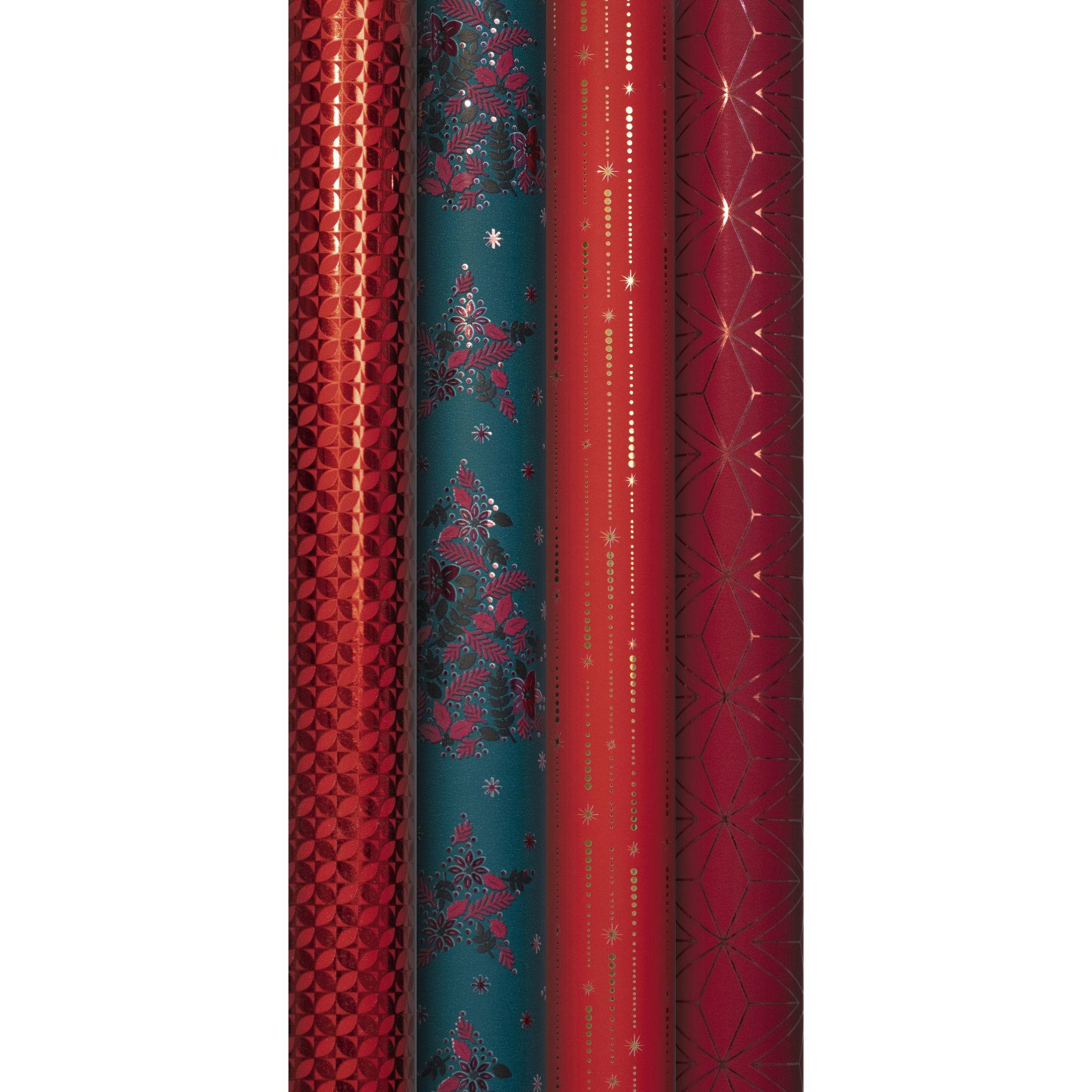 Clairefontaine 30x Geschenkpapierrollen 2x0,70m Weihnachten Velvet Sort. 212887C