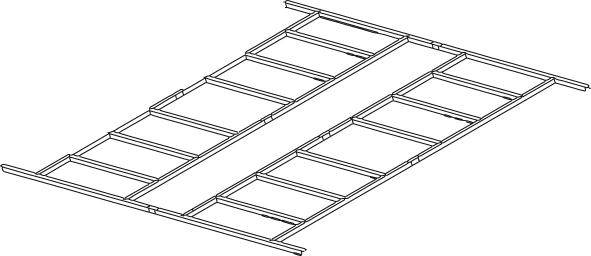 Fundament verzinkt zu Gerätehaus m.Satteldach 301 x 303 x 214 cm Beschaffungsartikel