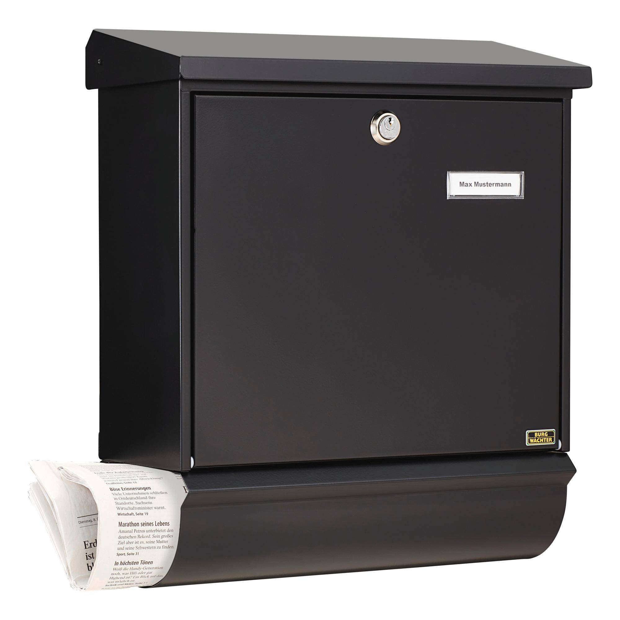 BURG WÄCHTER Briefkasten + Box COMFORT-SET 91300 S Farbe schwarz