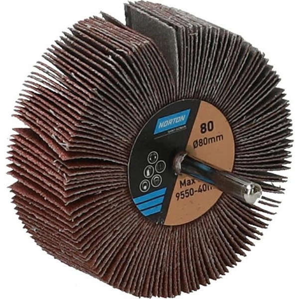 Fächerschleifer m.Schaft R207Plus 80x30x6 P80 Fächerschleifer m.Schaft R207Plus 80x30x6 P80