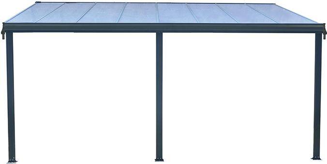 Terrassenüberdachung IImit 3 Standfuß496 x 303 x 206/258 cmBeschaffungsartikel