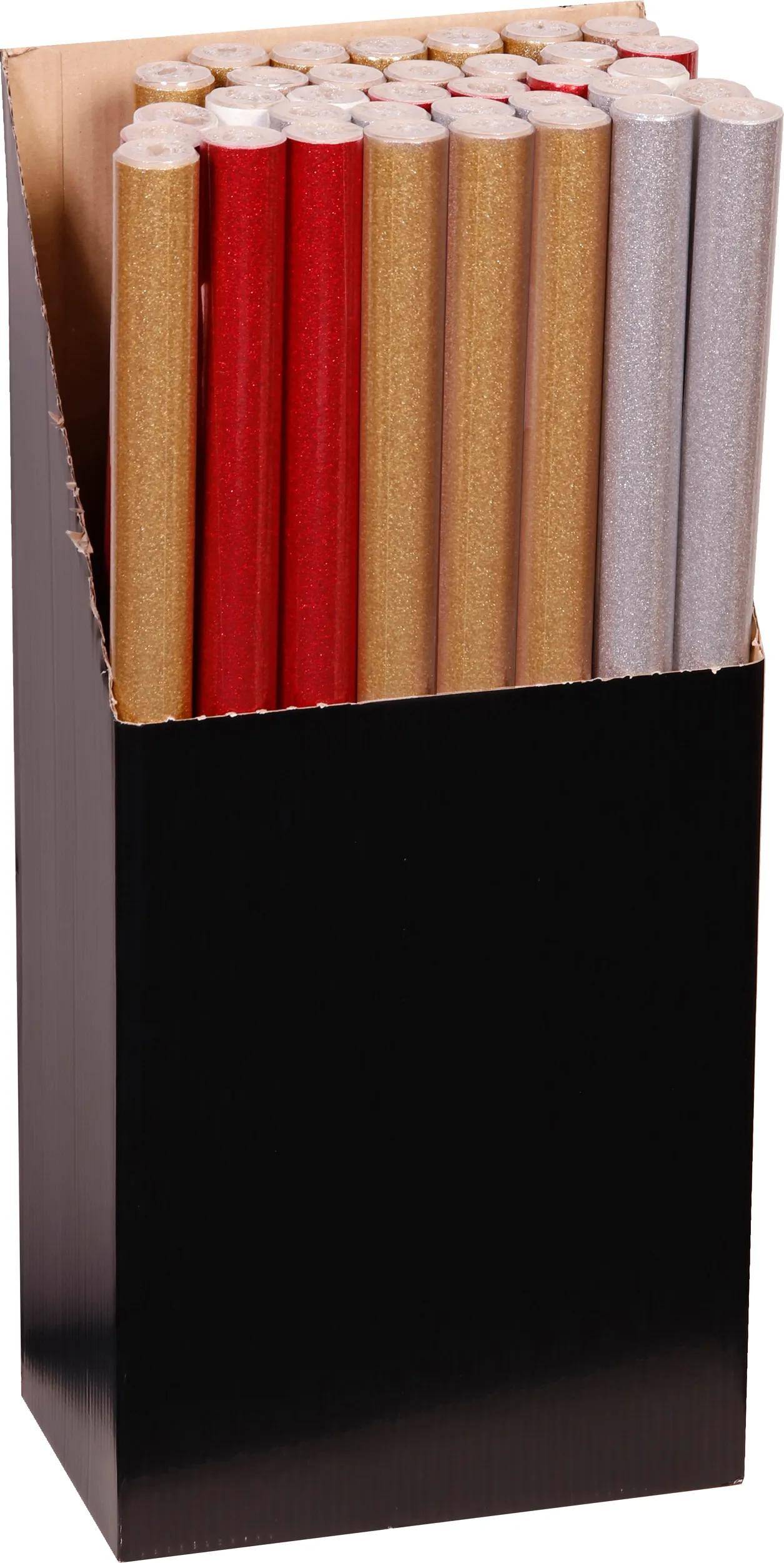 Clairefontaine 35x Geschenkpapierrolle 1,50x0,70m Glitzer sortiert 201795C