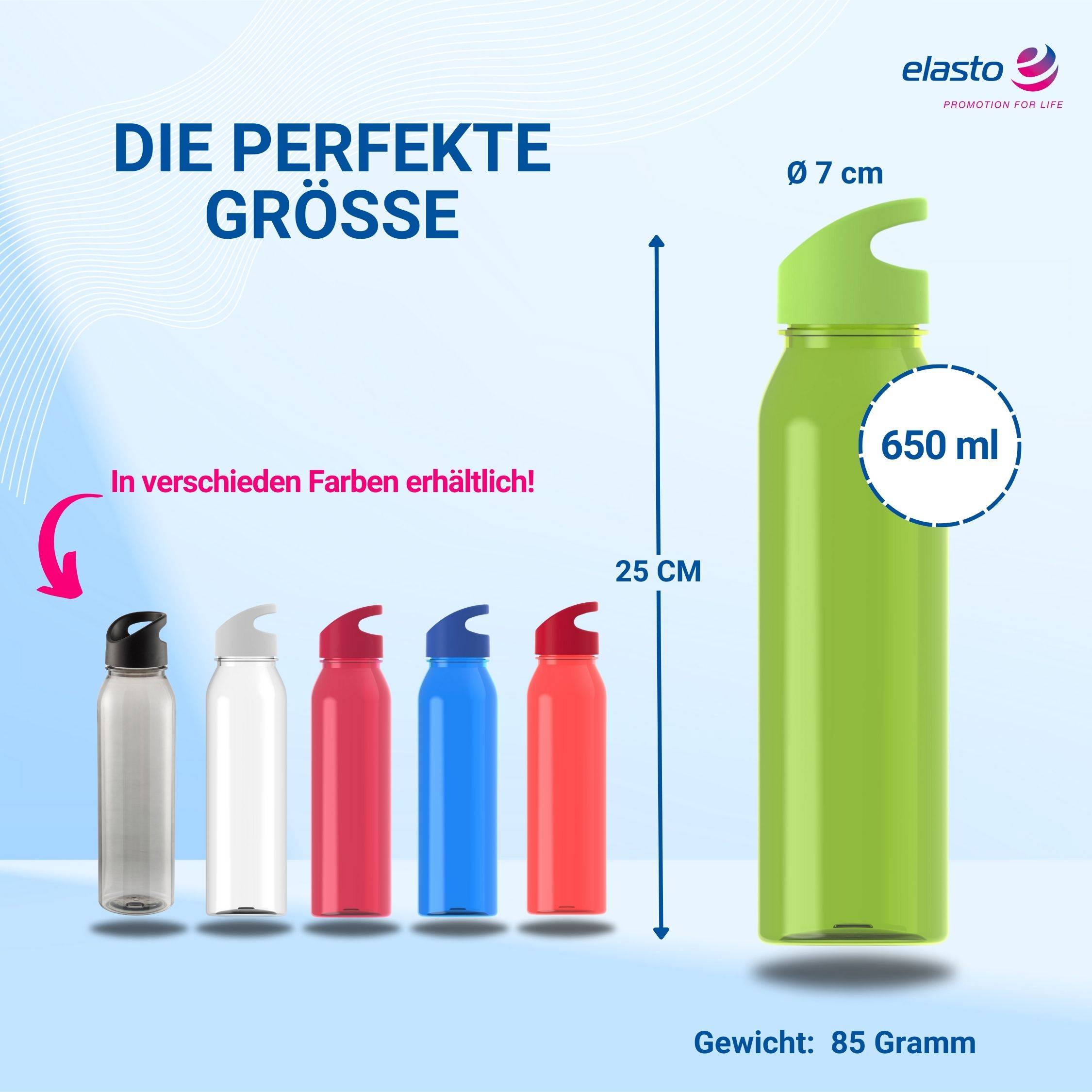 Wasserflasche Active "Wave" 650ml für Sportflasche
