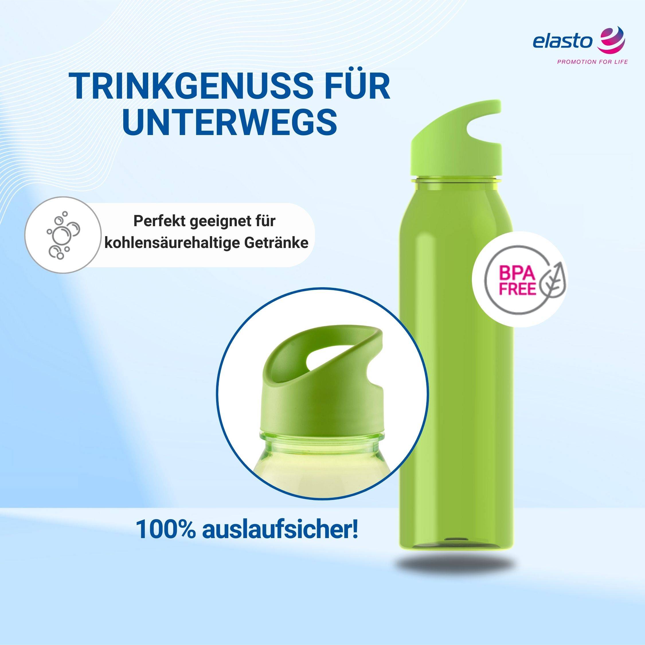 Wasserflasche Active "Wave" 650ml für Sportflasche