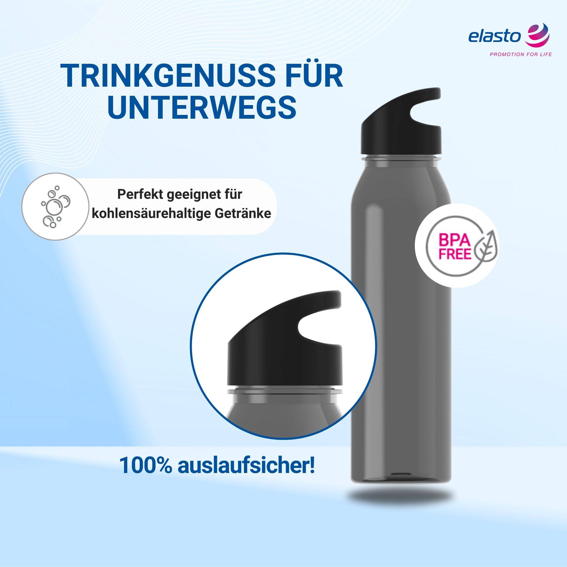 Wasserflasche Active "Wave" 650ml für Sportflasche