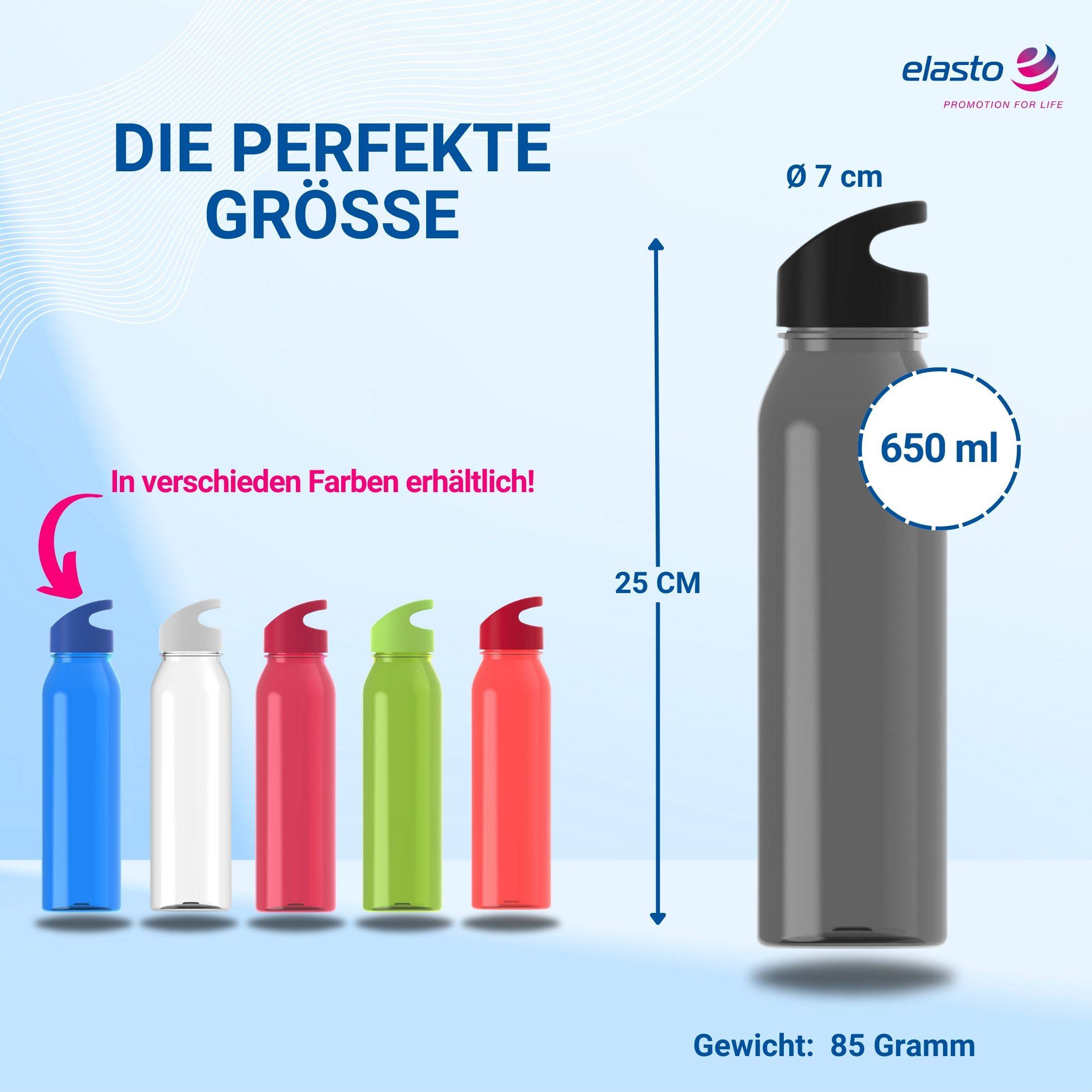 Wasserflasche Active "Wave" 650ml für Sportflasche