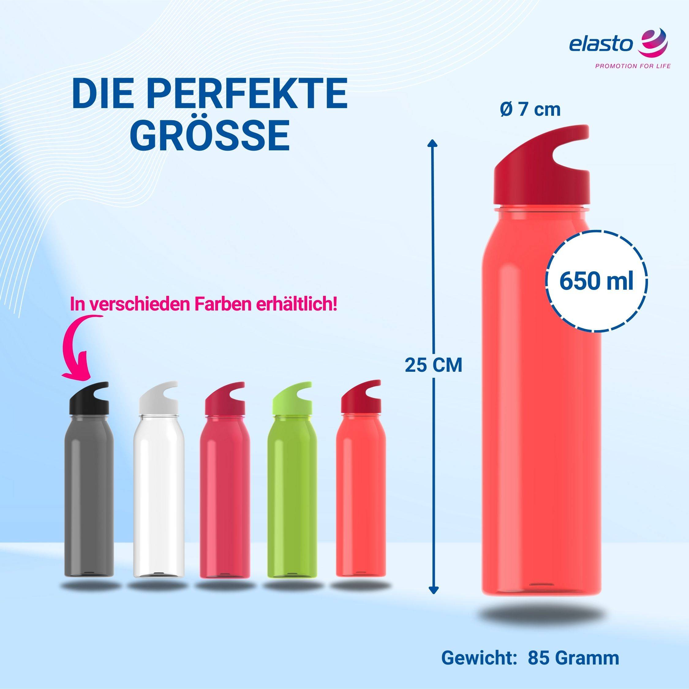 Wasserflasche Active "Wave" 650ml für Sportflasche