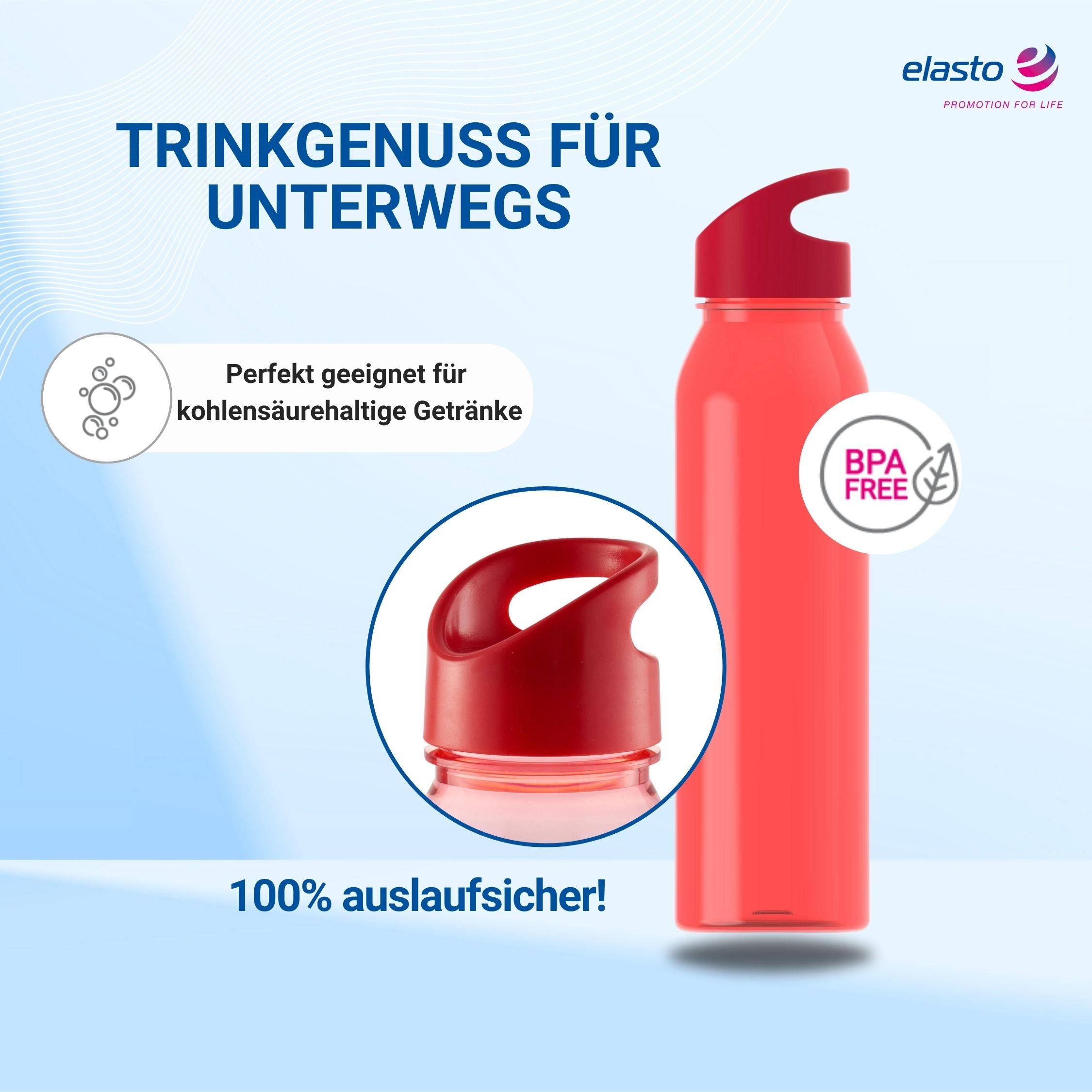 Wasserflasche Active "Wave" 650ml für Sportflasche