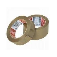 tesapack Verpackungsklebeband 4124, aus PVC, 25 mm x 66 m extrem reißfest, klebstark, Klebemasse aus Naturkautschuk,