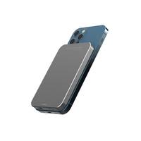 RealPower PB-5000 Mag, 5000 mAh, Lithium Polymer (LiPo), Kabelloses Aufladen, Grau