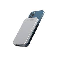 RealPower PB-5000 Mag, 5000 mAh, Lithium Polymer (LiPo), Kabelloses Aufladen, Silber