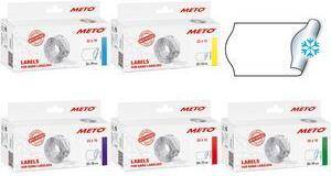 METO Etiketten für Preisauszeichner, 22 x 16 mm, weiß geeignet für METO Basic M, 2-zeilig,