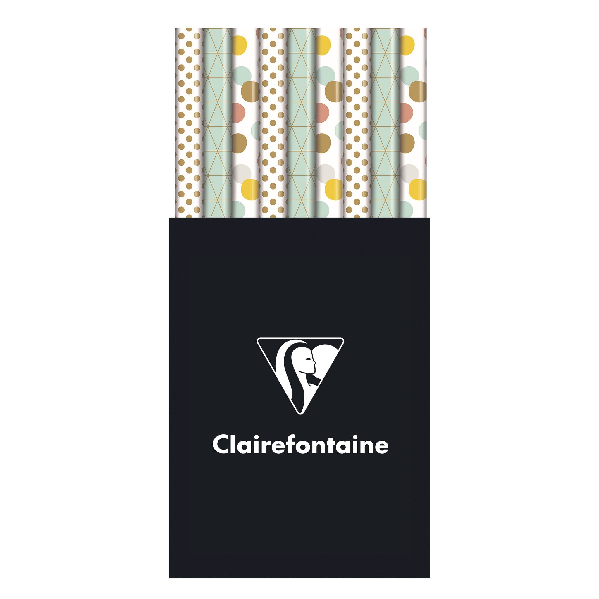 Clairefontaine 60x Geschenkpapierrollen Alliance 57g 10x0,70m 211931C