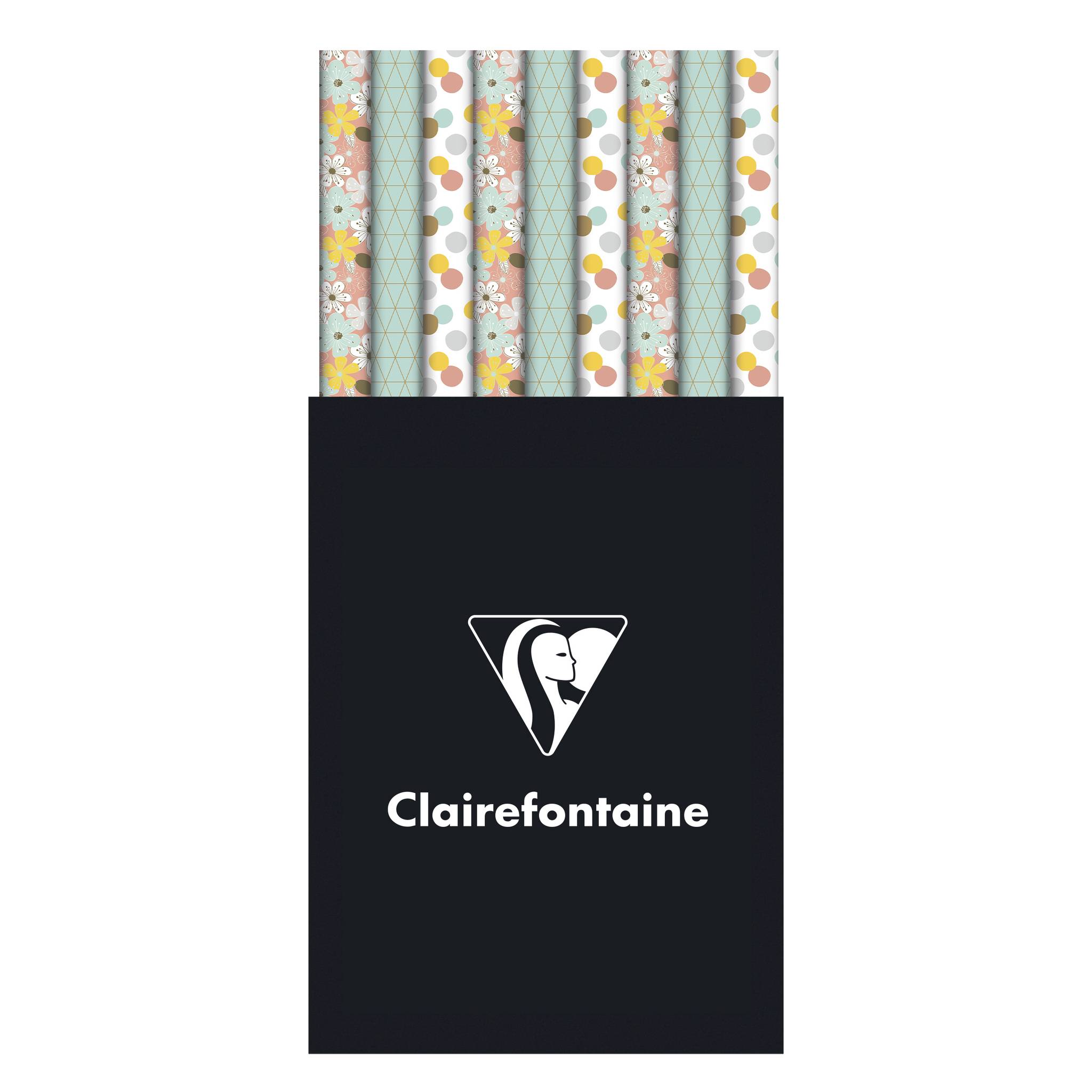 Clairefontaine 60x Geschenkpapierrollen Alliance 57g 10x0,70m 211931C