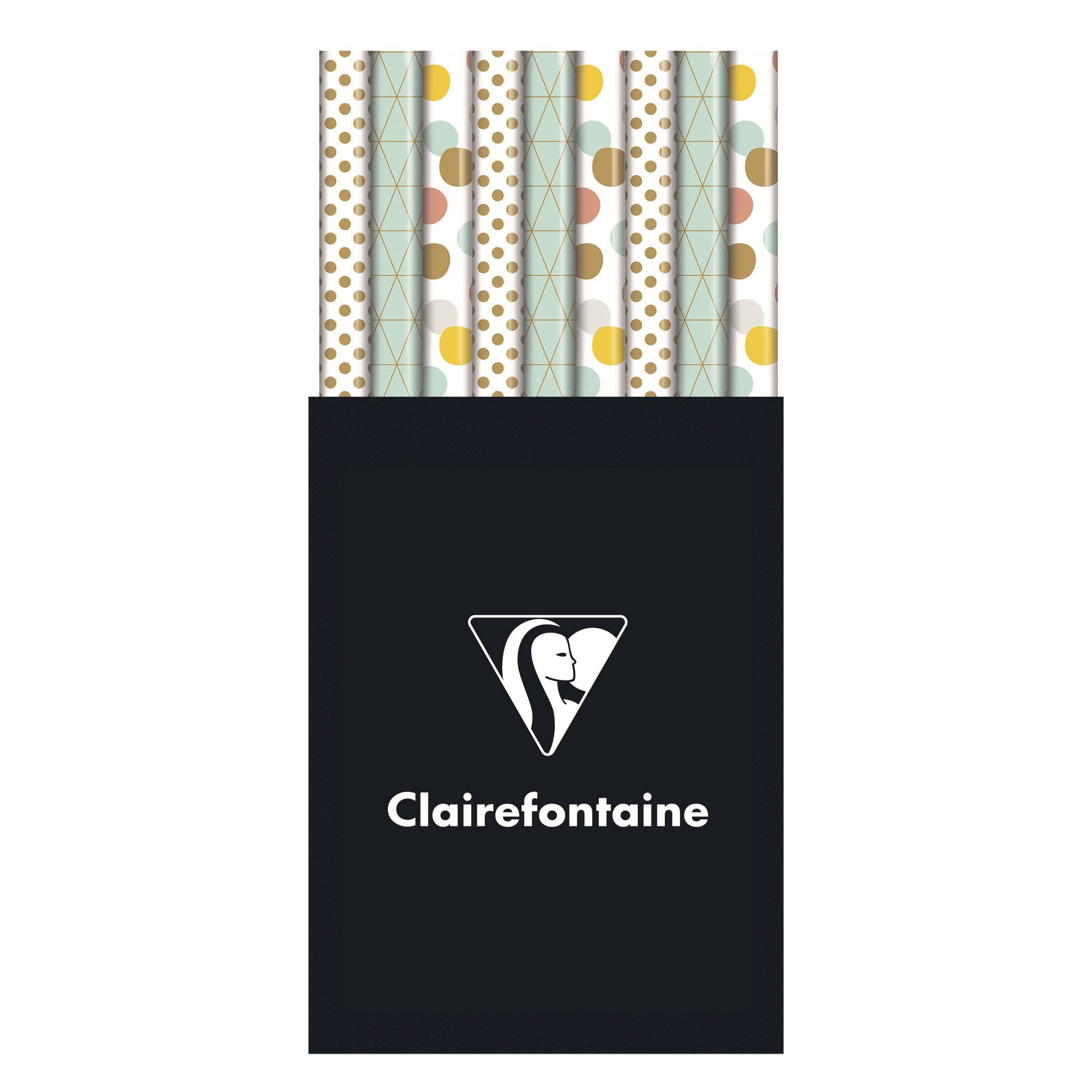 Clairefontaine 60x Geschenkpapierrollen Alliance 57g 10x0,70m 211931C