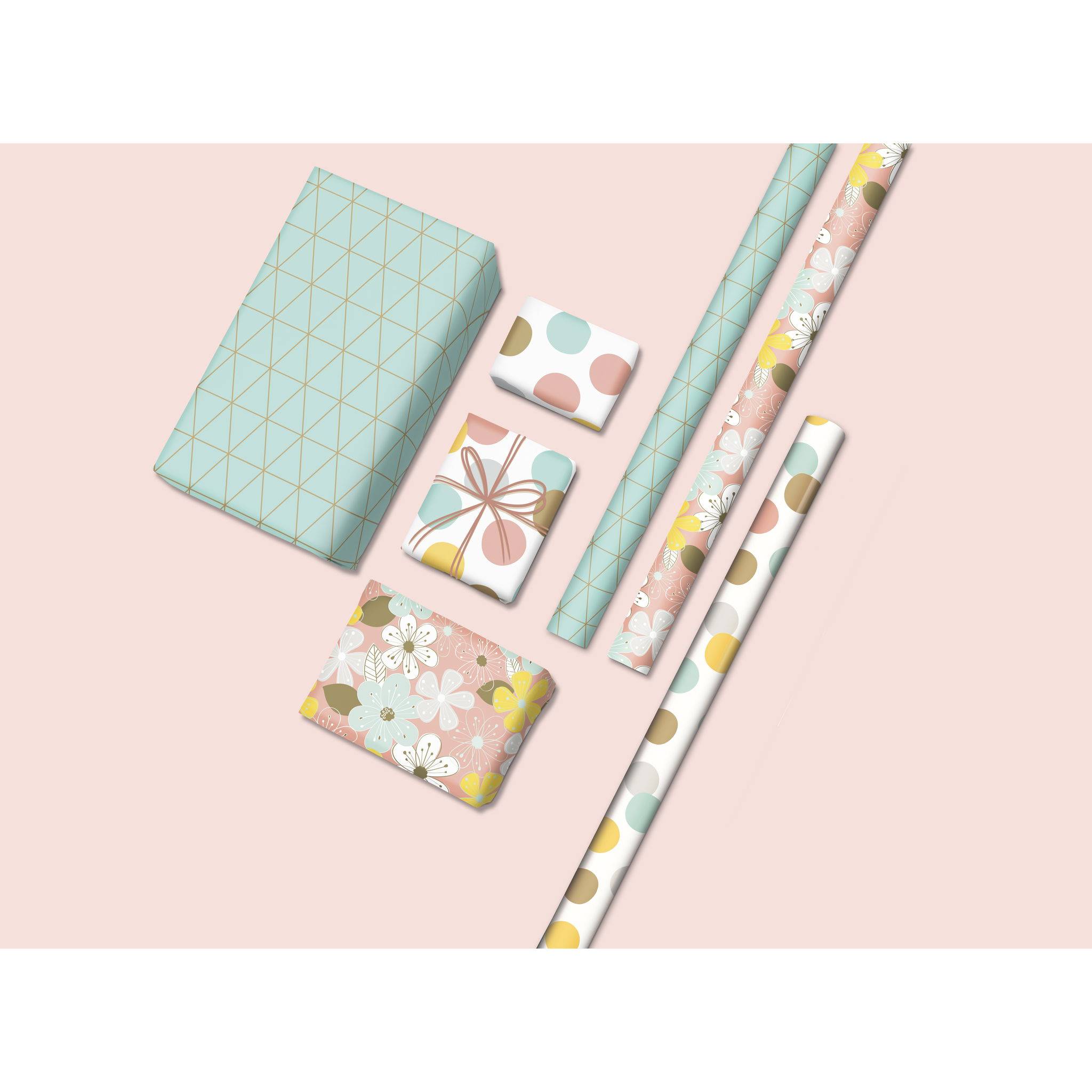 Clairefontaine 60x Geschenkpapierrollen Alliance 57g 10x0,70m 211931C