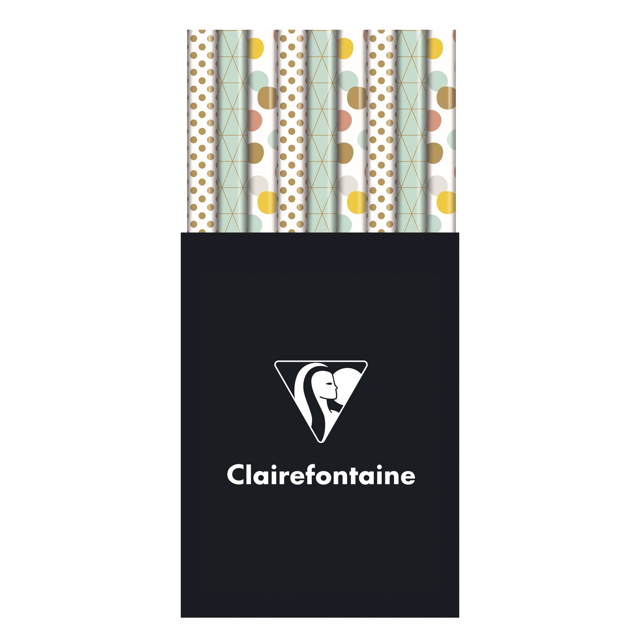 Clairefontaine 60x Geschenkpapierrollen Alliance 57g 10x0,70m 211931C