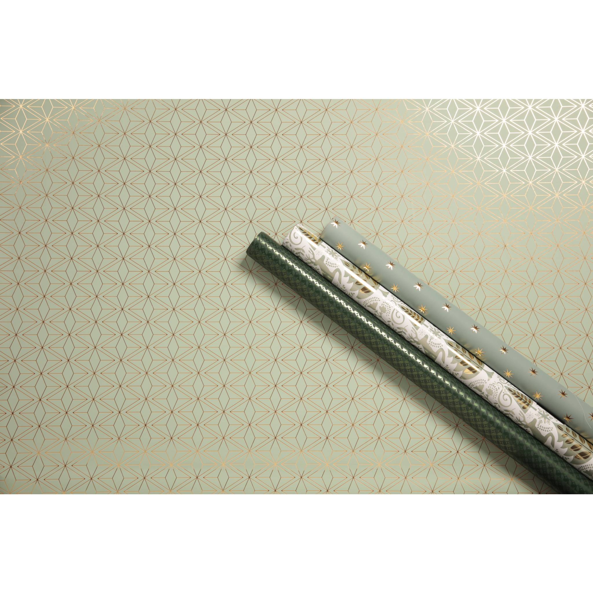 Clairefontaine 30x Geschenkpapierrollen 2x0,70m Weihnachten Wald Sort.212891C