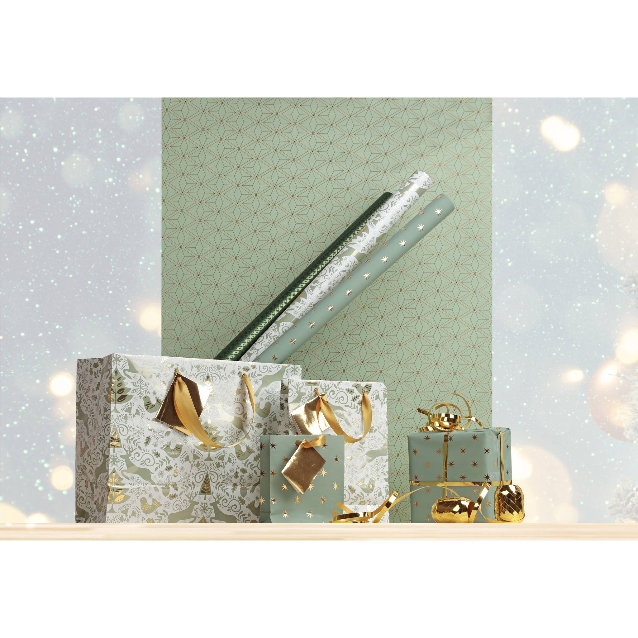 Clairefontaine 30x Geschenkpapierrollen 2x0,70m Weihnachten Wald Sort.212891C