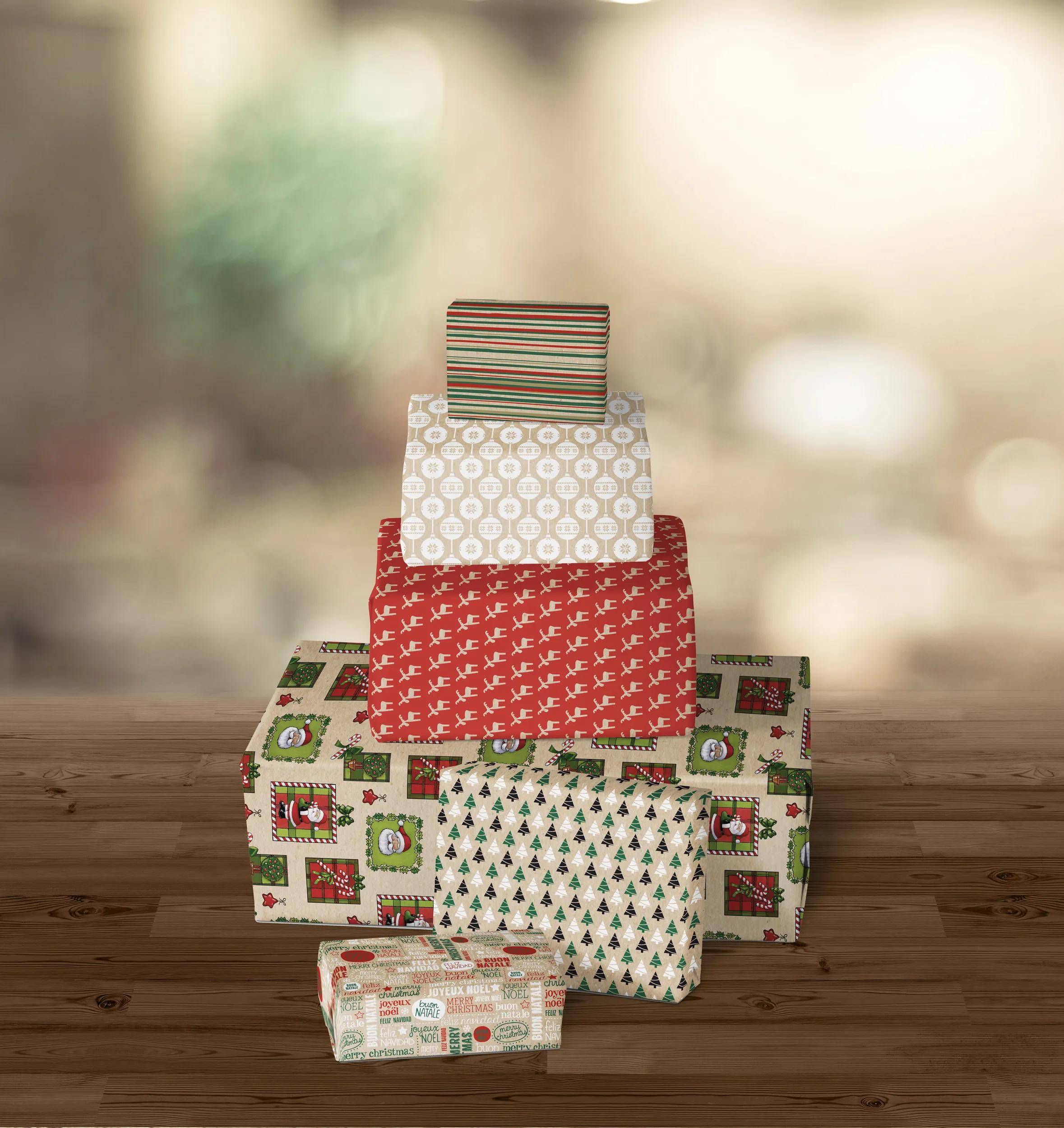 Clairefontaine 60x Geschenkapier Kraft braun 60 Rollen 2x0,7m Sortierung 223799C