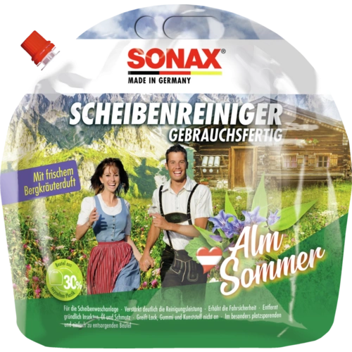 SONAX ScheibenReiniger gebrauchsfertig AlmSommer 3 L SONAX ScheibenReiniger gebrauchsfertig AlmSommer 3 L