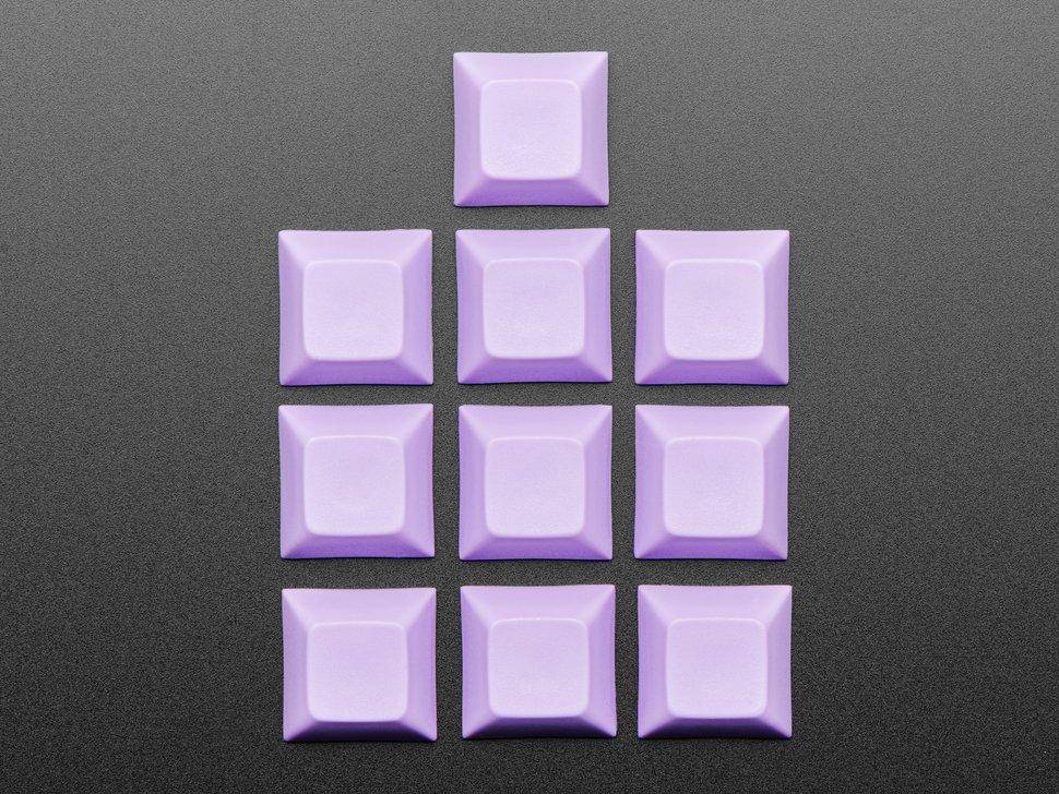 Lila DSA Keycaps für MX-kompatible Schalter, 10er-Pack