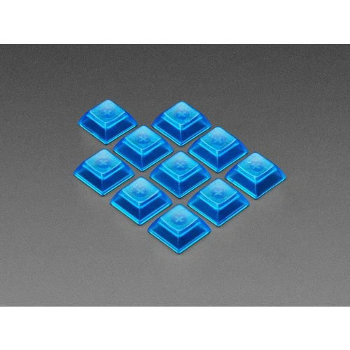 Durchsichtige Blaue DSA Keycaps für MX-kompatible Schalter, 10er-Pack Durchsichtige Blaue DSA Keycaps für MX-kompatible Schalter, 10er-Pack