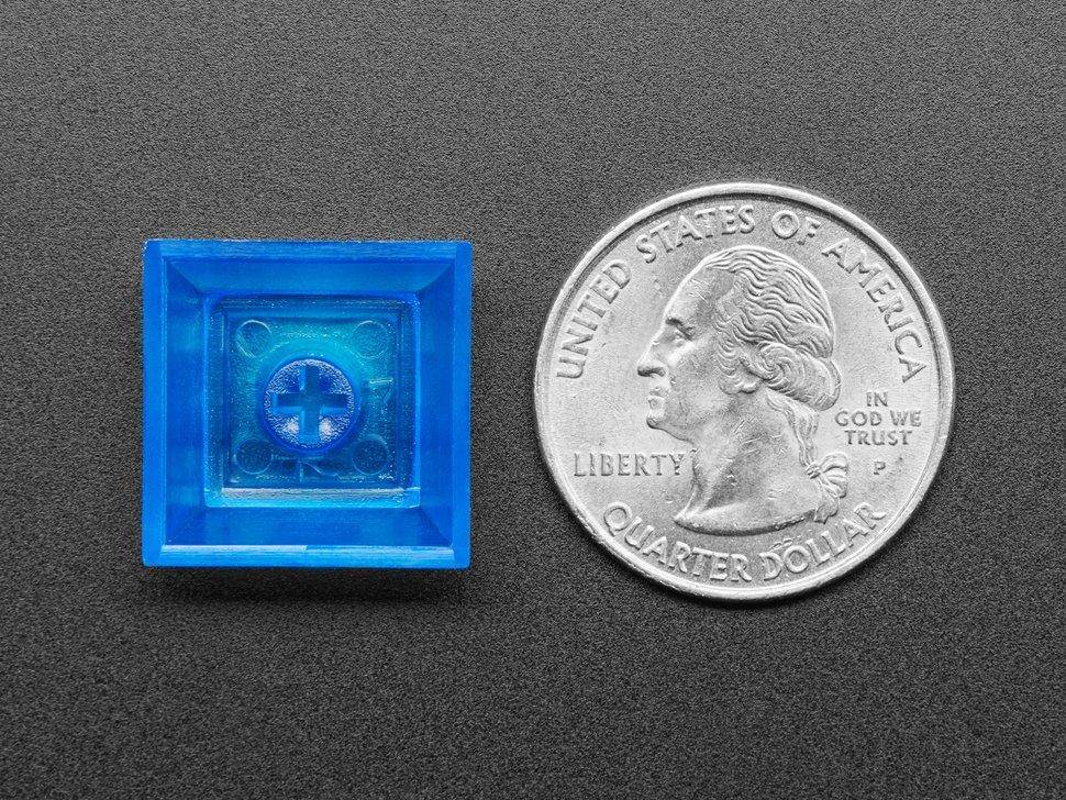 Durchsichtige Blaue DSA Keycaps für MX-kompatible Schalter, 10er-Pack