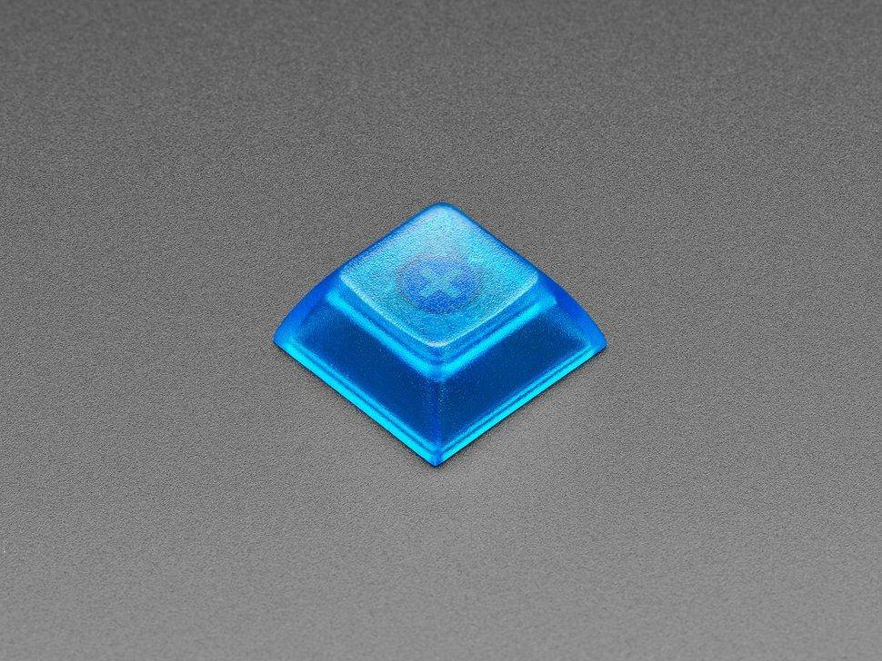 Durchsichtige Blaue DSA Keycaps für MX-kompatible Schalter, 10er-Pack
