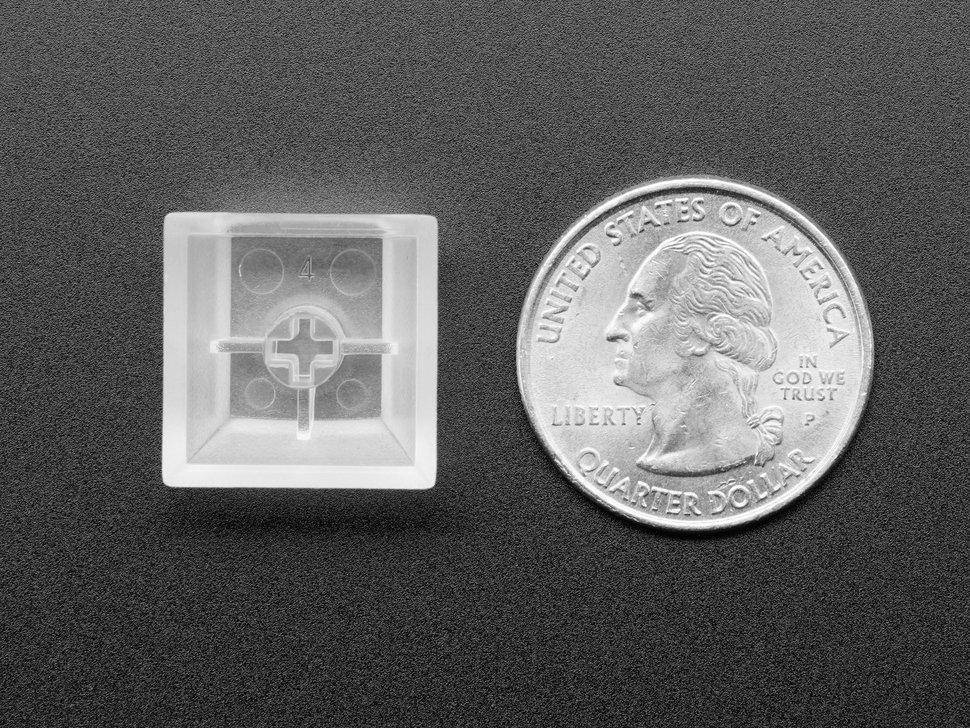 Durchsichtige Tastenkappen für MX-kompatible Schalter, 10er-Pack