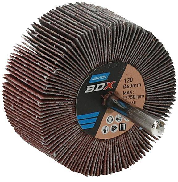 Fächerschleifer m.Schaft R207Plus 60x30x6 P120