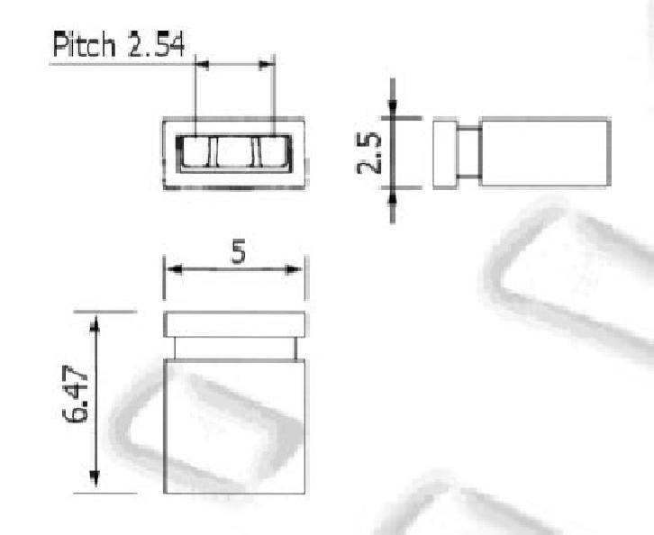 Jumper, kurze Ausführung, geschlossen, RM 2,54mm, schwarz