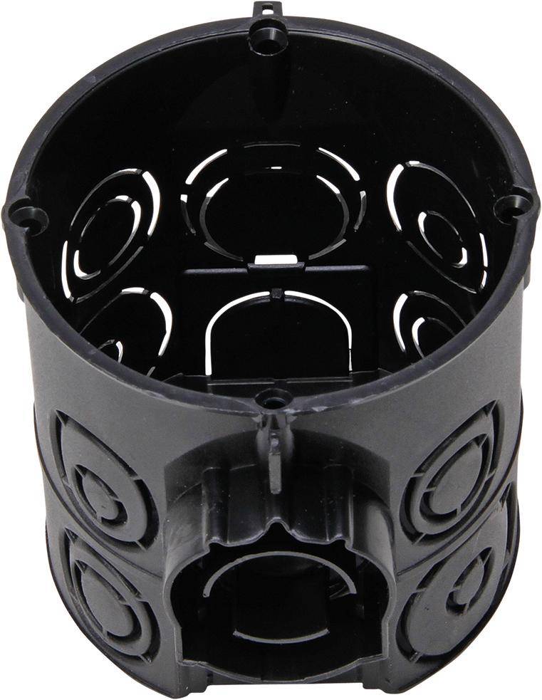 Schalter-Dose ISO 60mm Ø 61mm tief schwarz - Artikel: 4008223990890