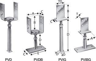 SST Stützenfuß PVDB120G