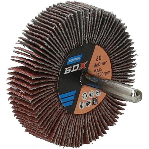 Fächerschleifer m.Schaft R207Plus 60x15x6 P60 Fächerschleifer m.Schaft R207Plus 60x15x6 P60