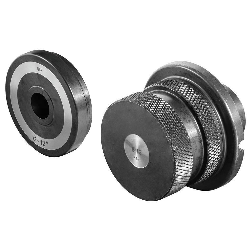 Nutrollen "REMS" - Ausführung 8 bis 12 '' - für Stahlrohre - Lieferumfang je ein Paar