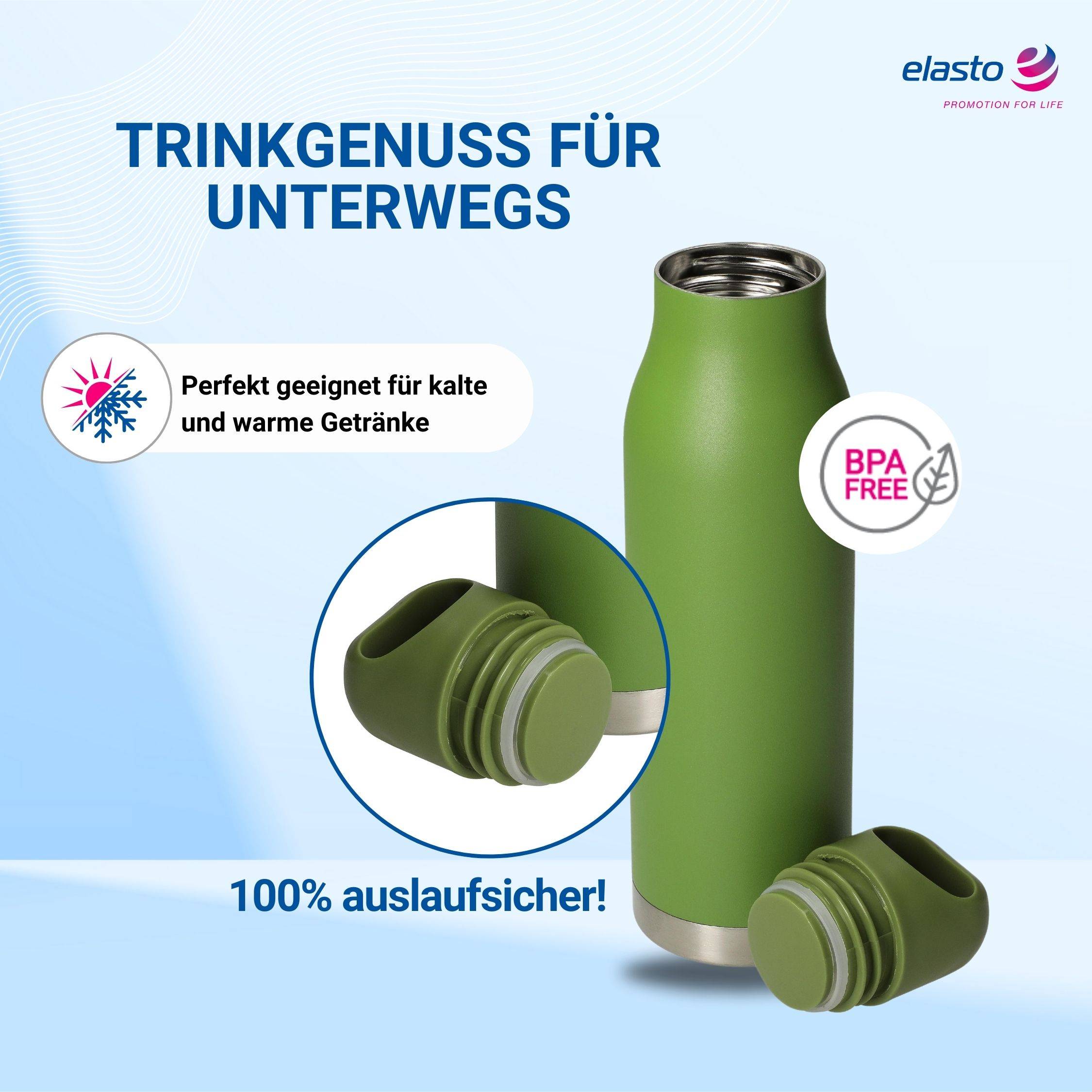 480 ml Vakuumflasche "Orlando" Wasserflasche aus Edelstahl