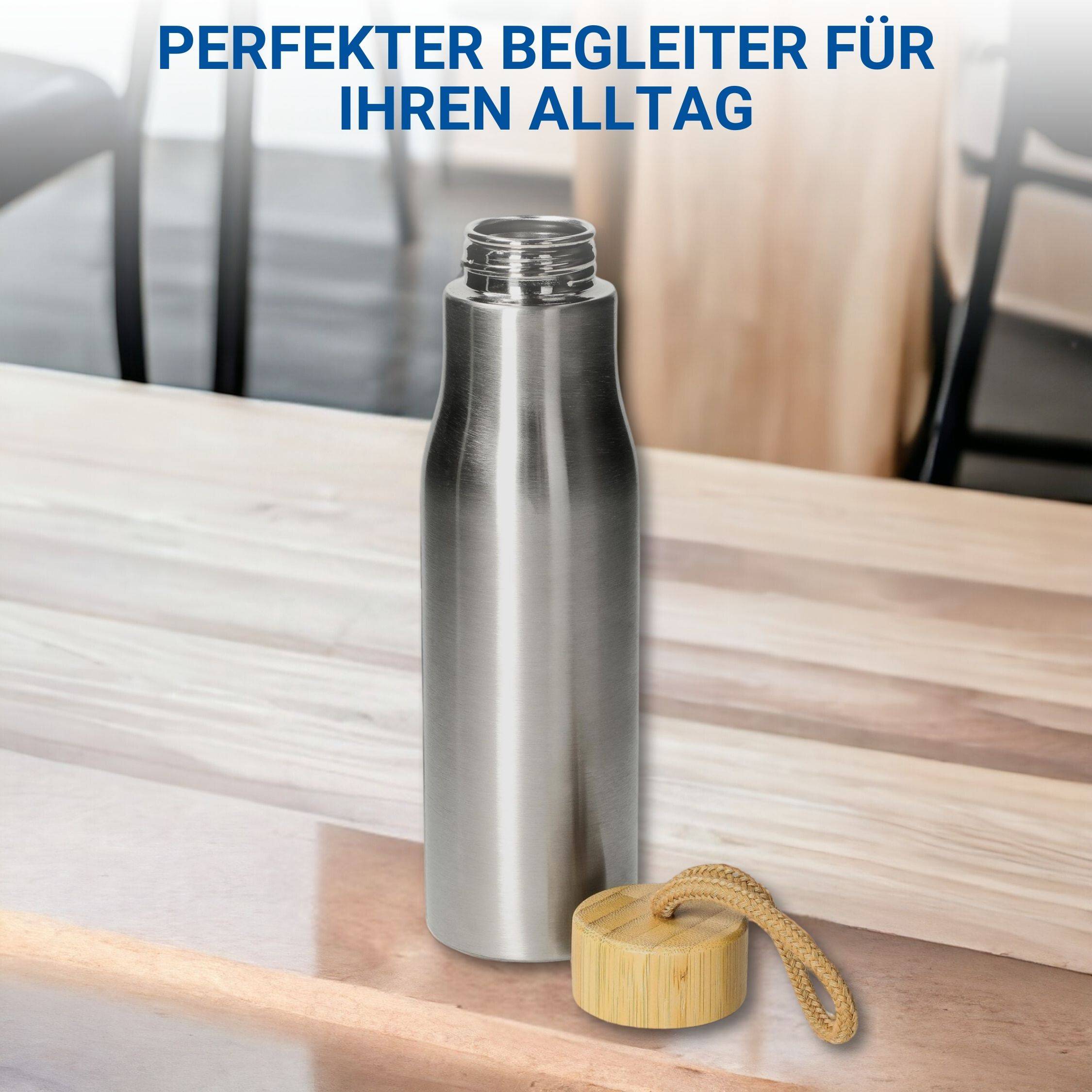 500 ml Wasserflasche "Kopenhagen" aus Edelstahl mit Deckel