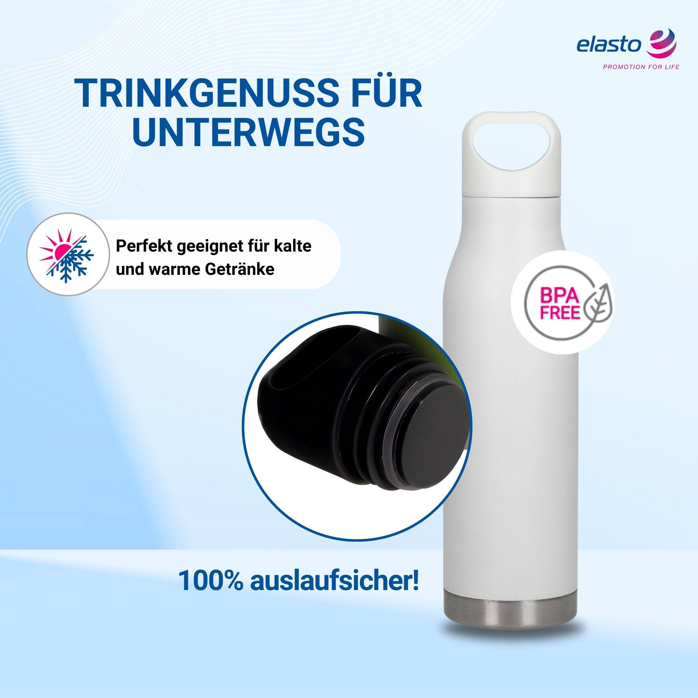 480 ml Vakuumflasche "Orlando" Wasserflasche aus Edelstahl