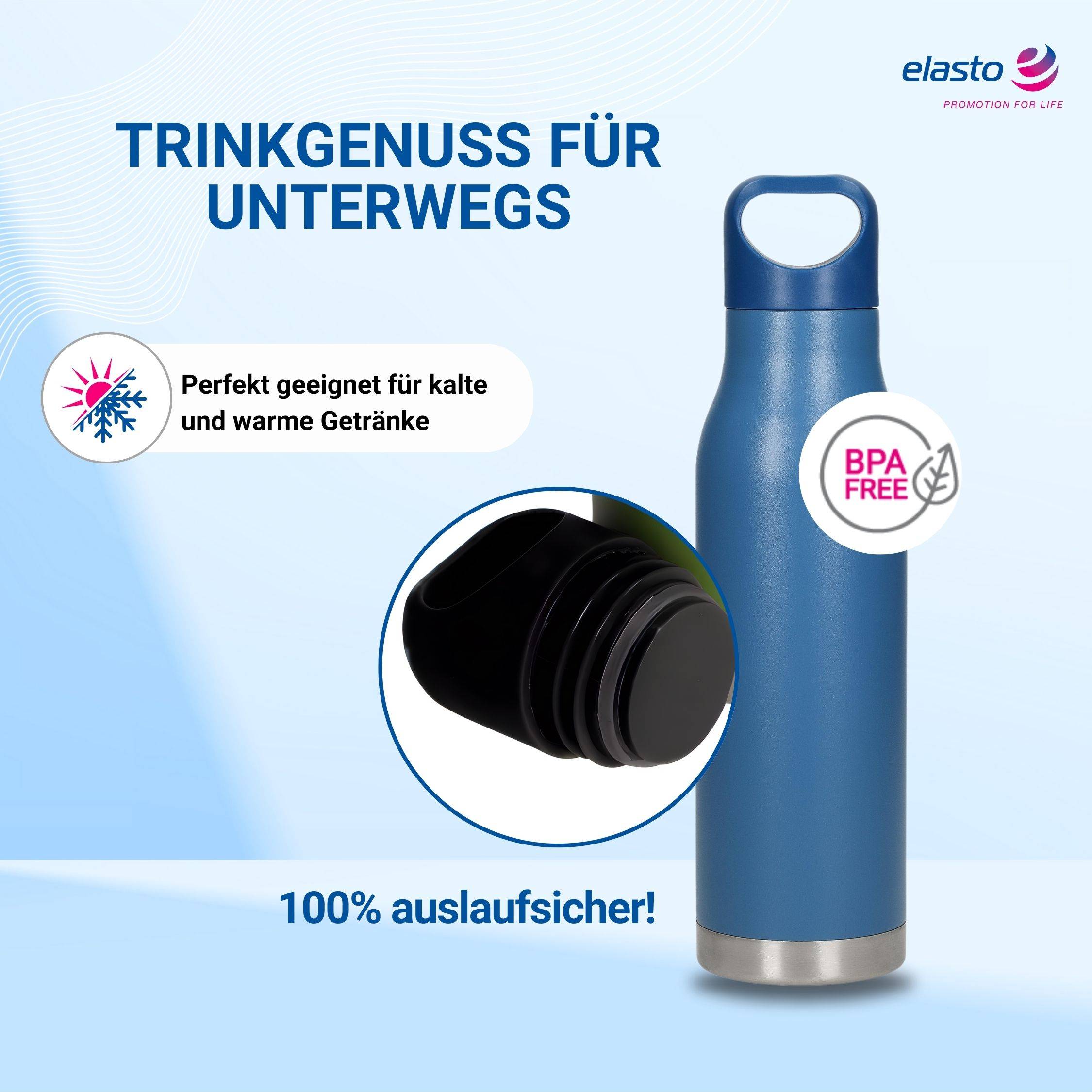 480 ml Vakuumflasche "Orlando" Wasserflasche aus Edelstahl