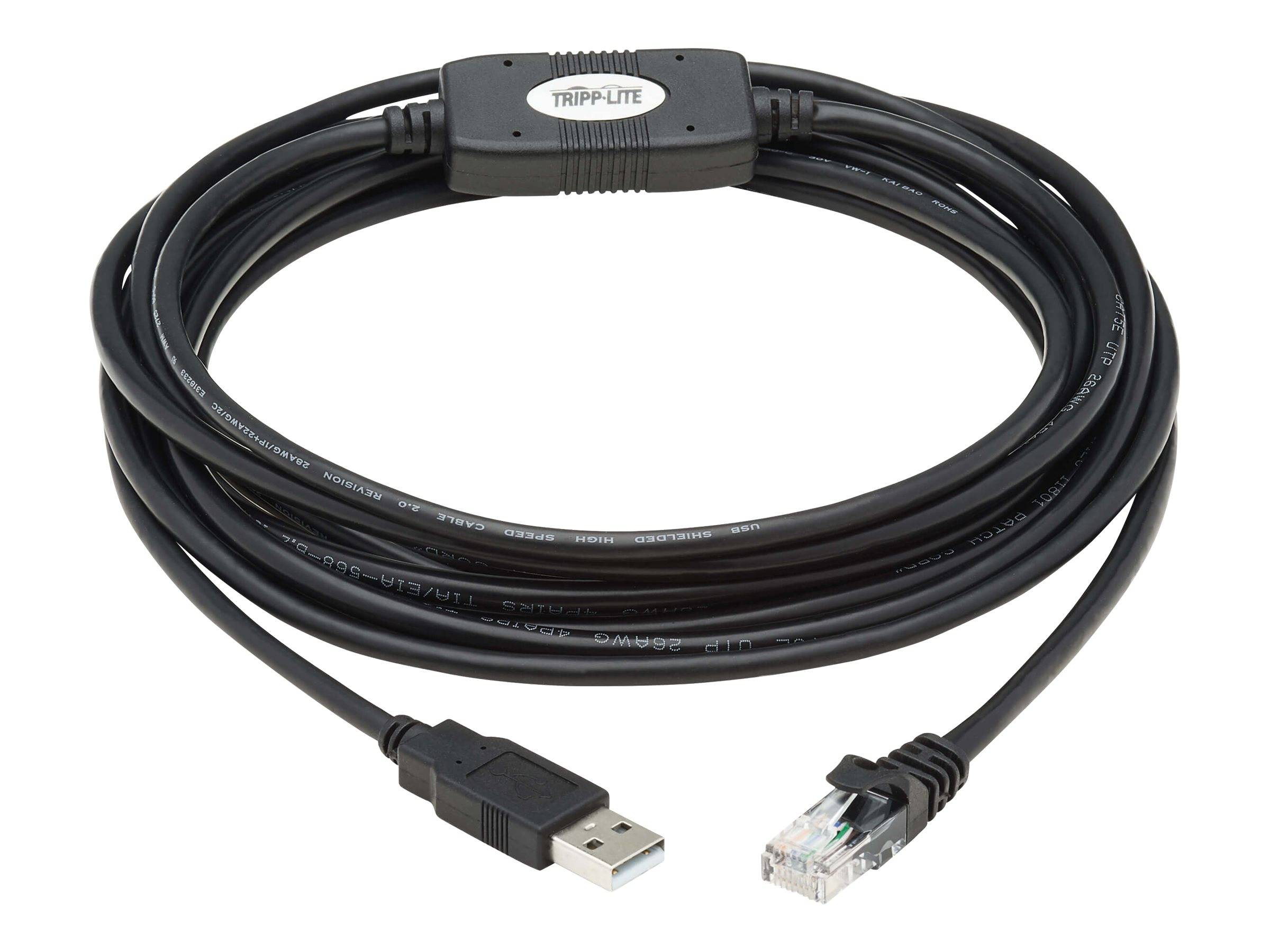 Eaton Tripp Lite Series USB to RJ45 Rollover Console Cable (M/M)