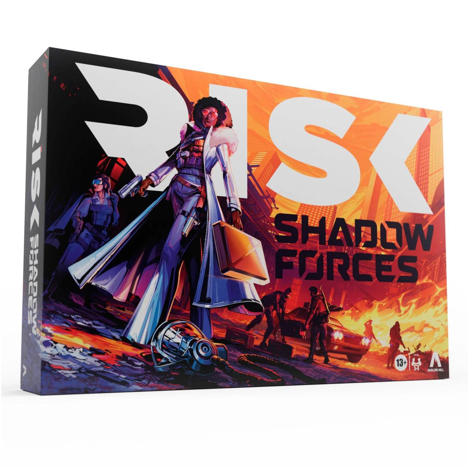 Schachtelkunst für das Brettspiel „Risk: Shadow Forces