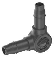 Gardena L-Joint, Knotenverbinder, Tropfbewässerungssystem, Kunststoff, Schwarz, Männlich/Männlich, 4.6 mm