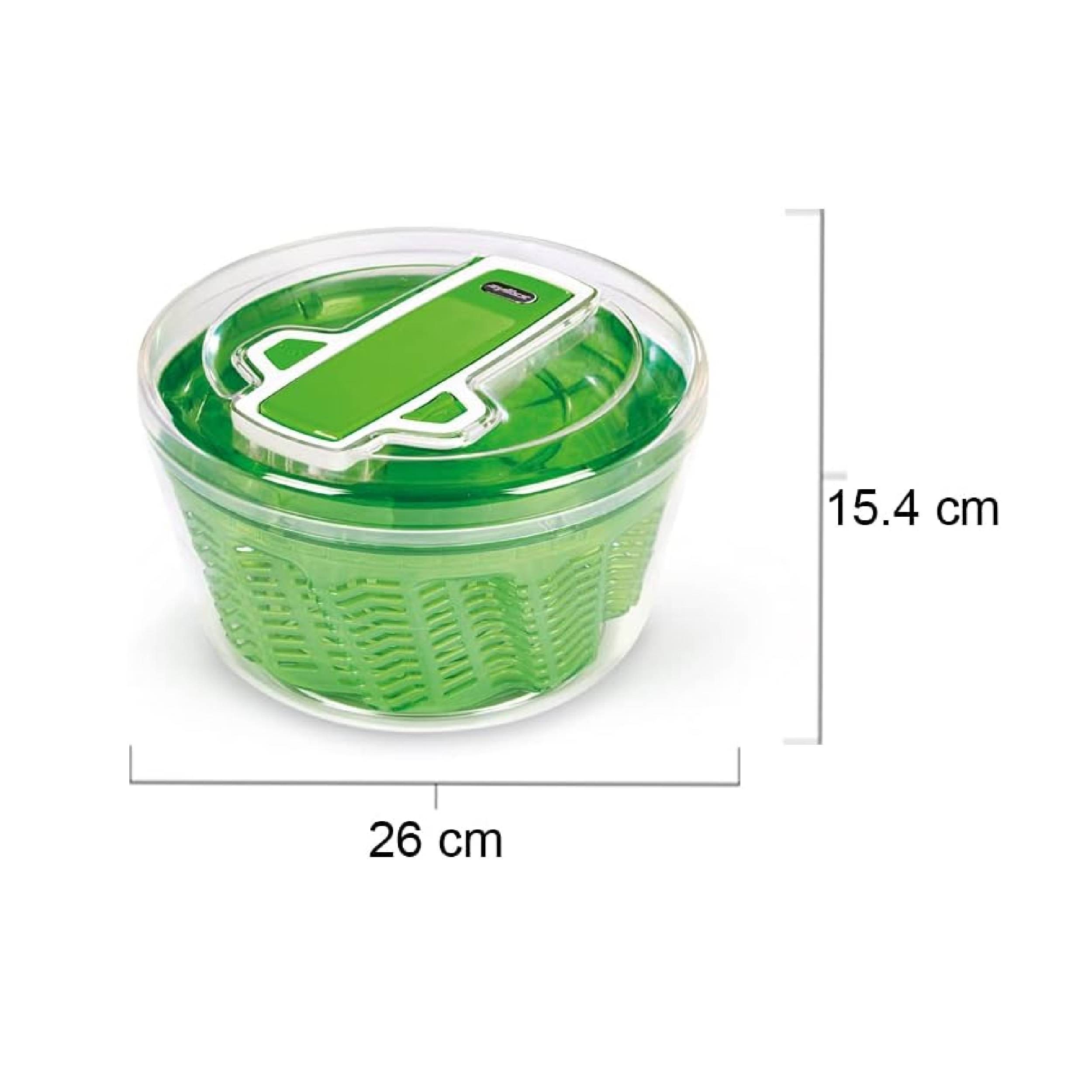 Zyliss | Swift Dry Salatschleuder | 6 Liter | Kunststoff | Grün | Salattrockner inklusive Salatschüssel | Aquavent Technologie