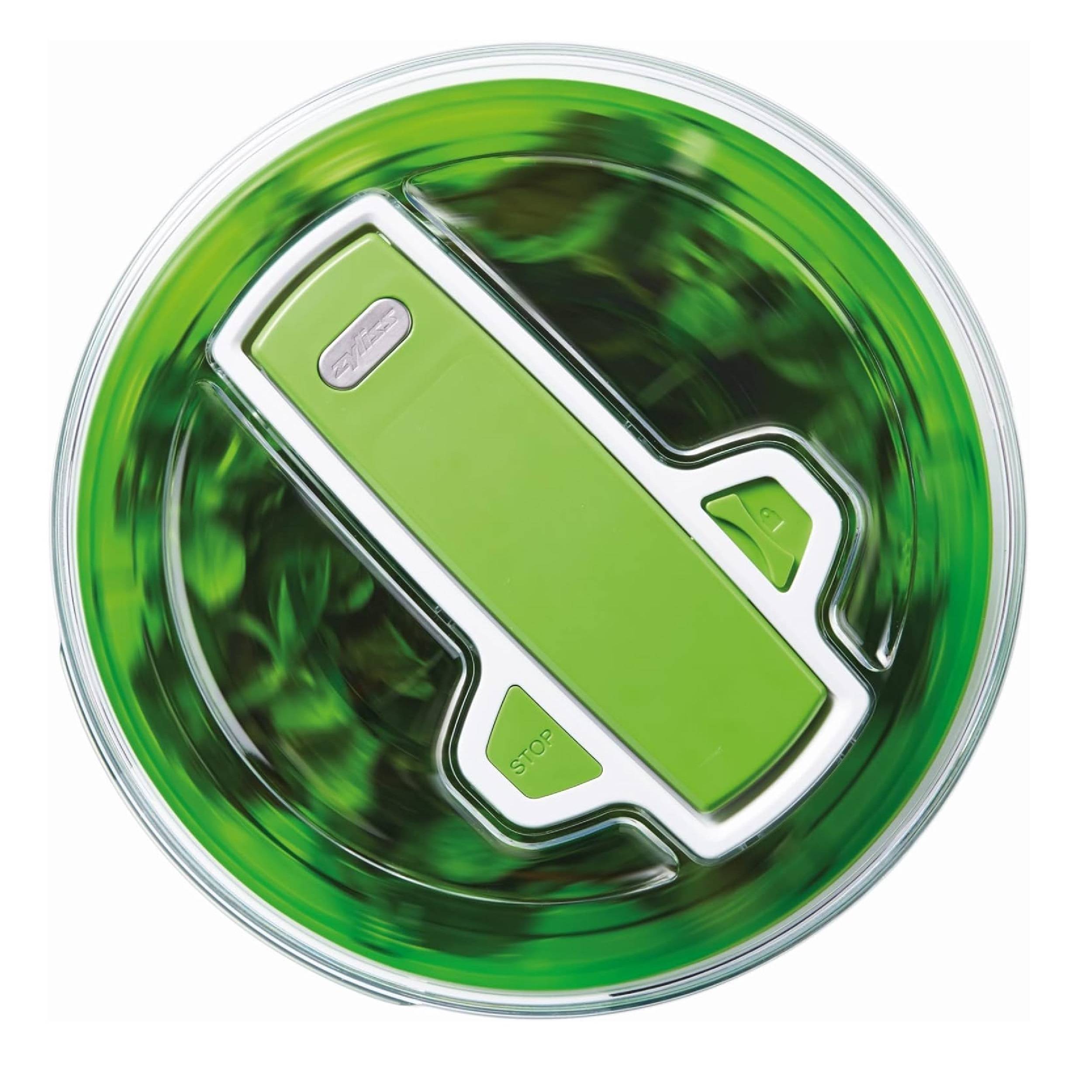 Zyliss | Swift Dry Salatschleuder | 6 Liter | Kunststoff | Grün | Salattrockner inklusive Salatschüssel | Aquavent Technologie