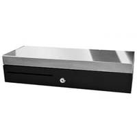APG FLIP LID CASH DRAW BLK SS - Edelstahl - Schwarz