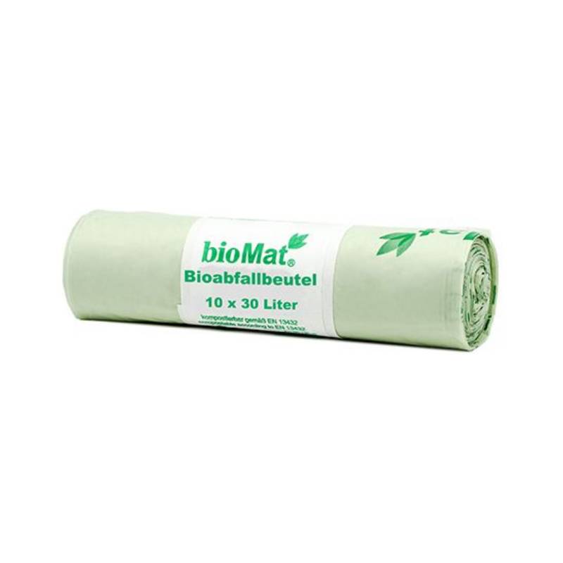 PAPSTAR Bioabfallbeutel "bioMAT", 30 Liter, grün